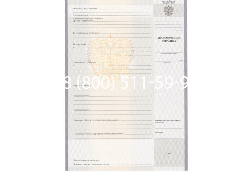 Купить Академическая справка образца 2010-2011 год для колледжа в Улан-Удэ Купить Академическая справка образца 2010-2011 год для колледжа в Улан-Удэ
